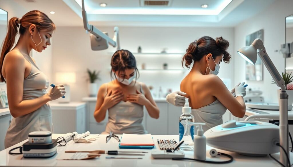 全身脫毛療程步驟